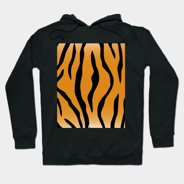 Tiger Print Hoodie by Animal Printss Org